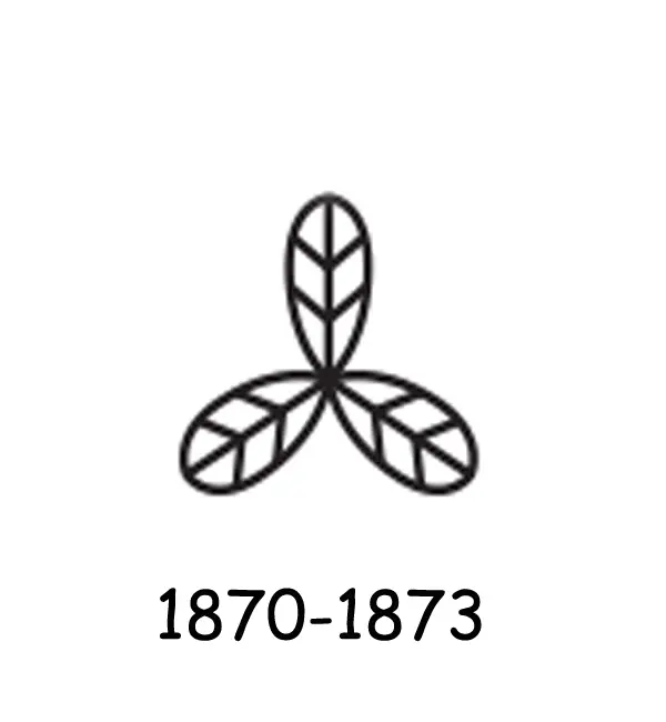 Mitsubishi logo 1870-1873